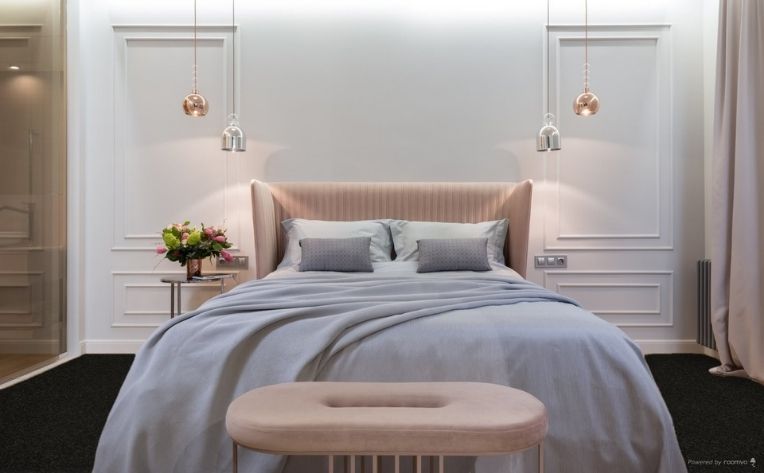 غرفة نوم ماستر سجادة سوداء